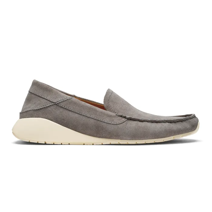 Men Kaa Loafer Mens Italian Suede Shoes Cooler Grey Olukai Leather
