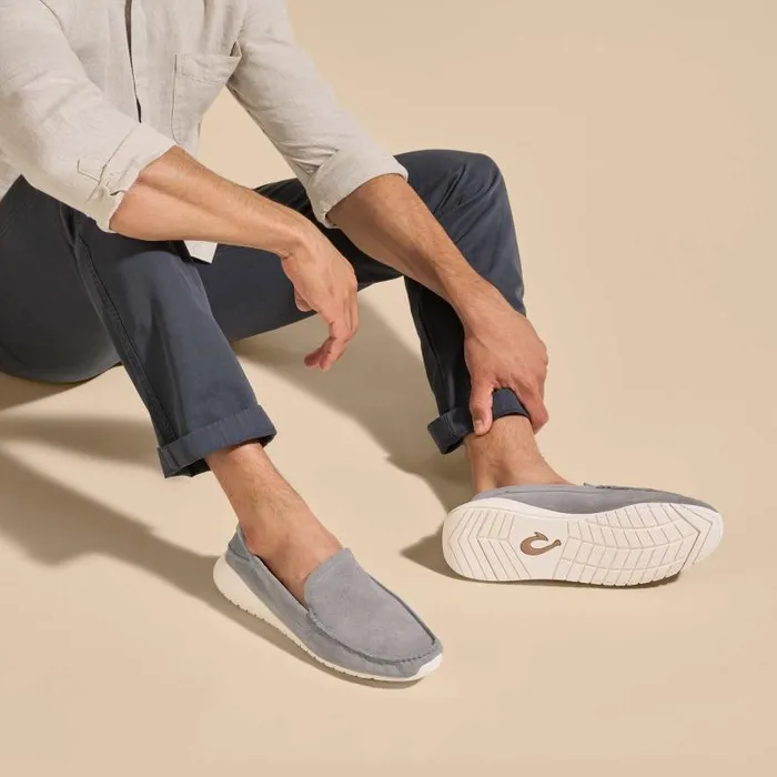 Men Kaa Loafer Mens Italian Suede Shoes Cooler Grey Olukai Leather Men Kaa Loafer Mens Italian Suede Shoes Cooler Grey Olukai Leather