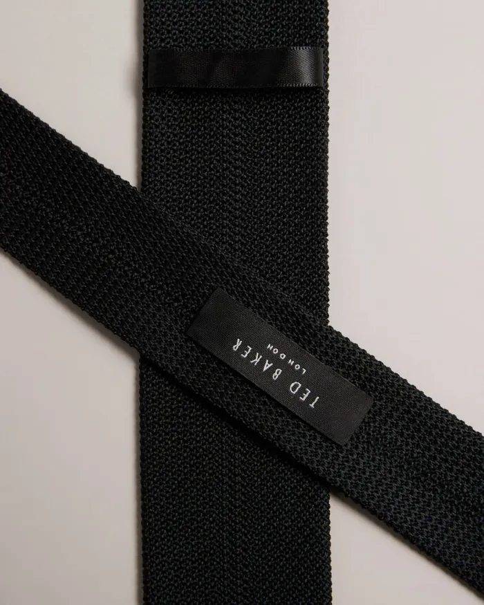 Men KALLINO 8211 Knitted Tie Black Ted Baker Ties and Bowties Men KALLINO 8211 Knitted Tie Black Ted Baker Ties and Bowties