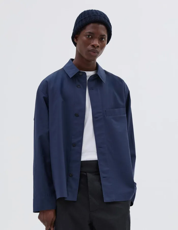 Men LSwelt Pocket Shirt Petrol Margaret Howell Shirts