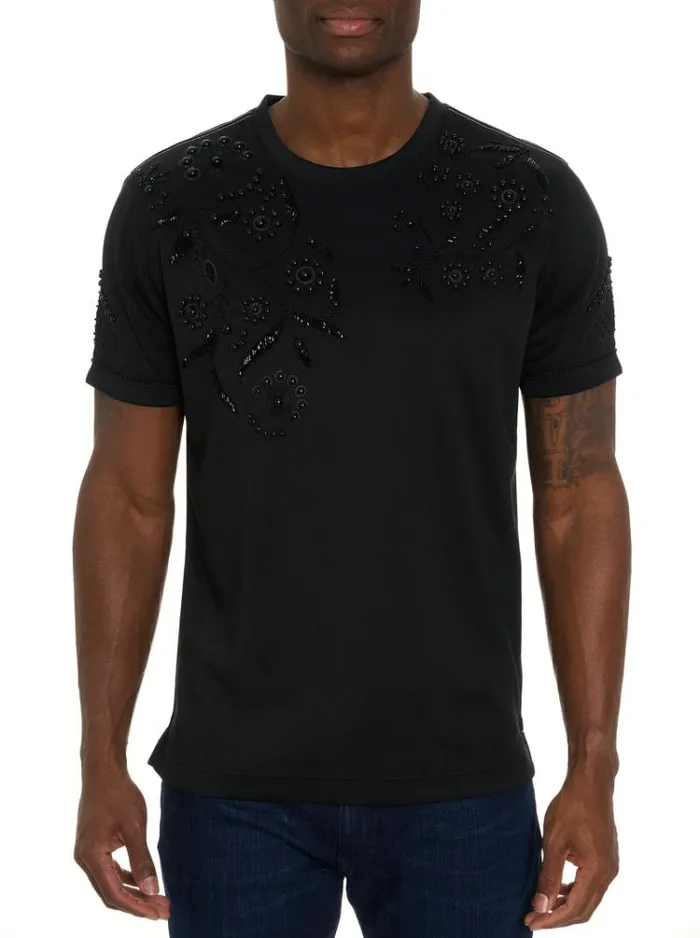 Men LIMITED EDITION COURTING JEWELS TSHIRT Black Robert Graham Polos and TShirts