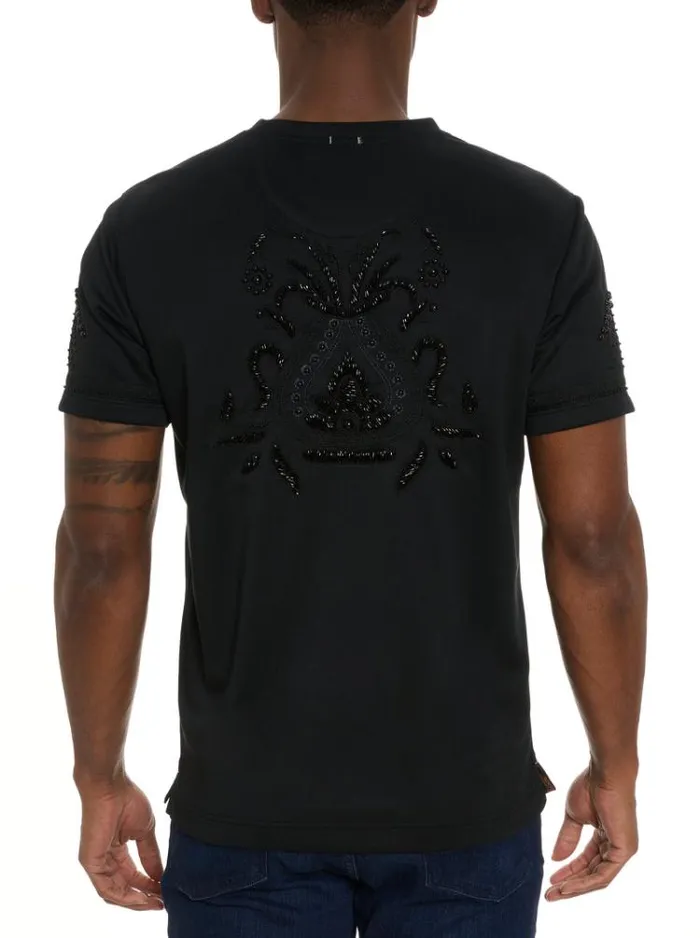 Men LIMITED EDITION COURTING JEWELS TSHIRT Black Robert Graham Polos and TShirts