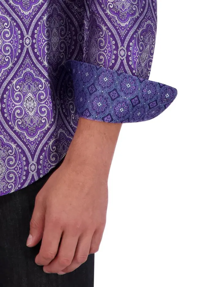 Men LIMITED EDITION SOVEREIGNTY LONG SLEEVE BUTTON DOWN SHIRT Blue Robert Graham Button Down Shirts
