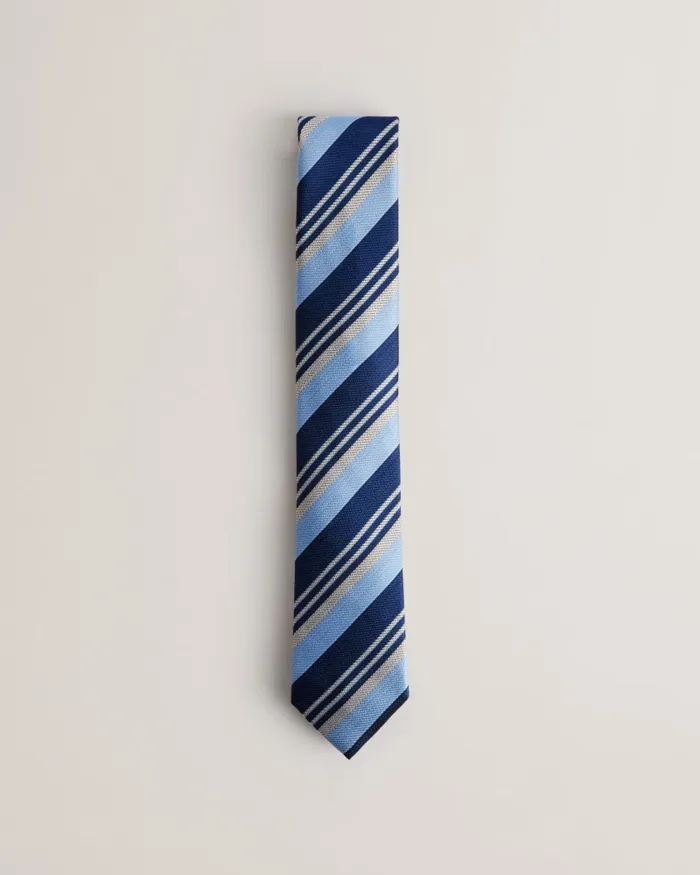 Men LIONELS 8211 Mixed Stripe Silk Tie Sky Blue Ted Baker Ties and Bowties Men LIONELS 8211 Mixed Stripe Silk Tie Sky Blue Ted Baker Ties and Bowties