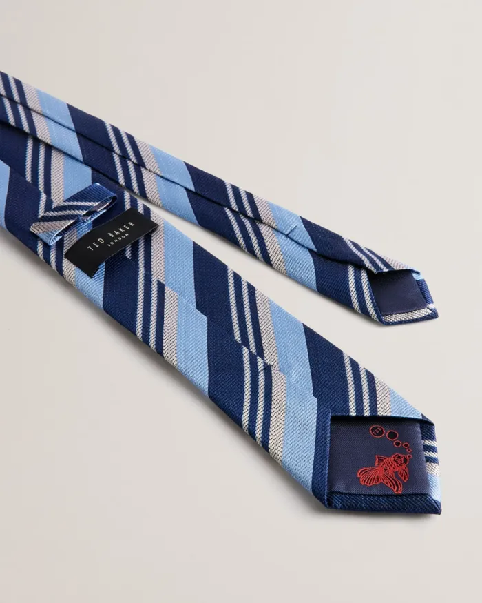 Men LIONELS 8211 Mixed Stripe Silk Tie Sky Blue Ted Baker Ties and Bowties Men LIONELS 8211 Mixed Stripe Silk Tie Sky Blue Ted Baker Ties and Bowties