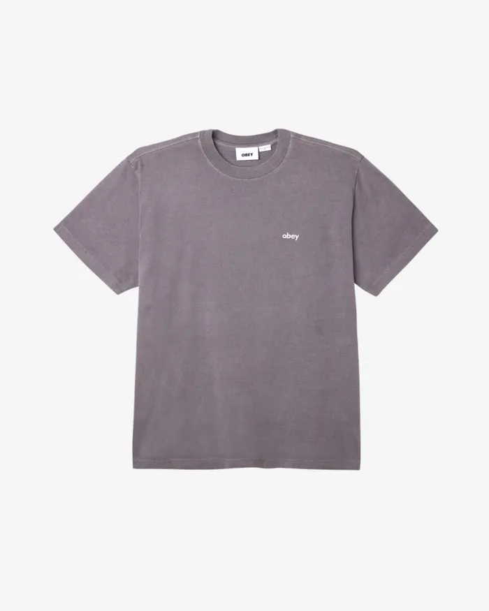 Men LOWERCASE PIGMENT TSHIRT Pigment Shell Pink OBEY Clothing TOPS