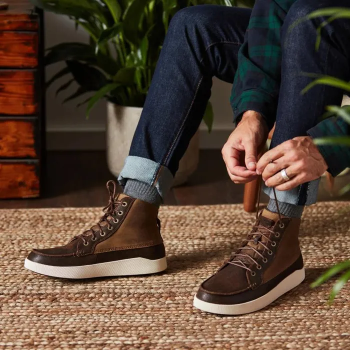 Men Mlina Mens Durable Leather Boots Tan Ray Olukai Leather Men Mlina Mens Durable Leather Boots Tan Ray Olukai Leather
