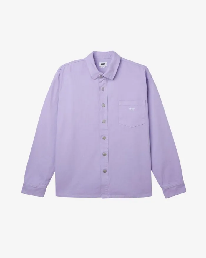 Men MAGNOLIA SHIRT Orchid Petal OBEY Clothing Denim