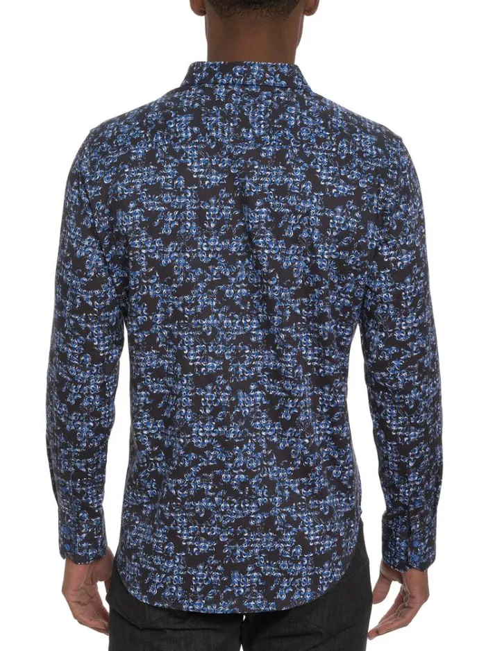 Men MERANO LONG SLEEVE BUTTON DOWN SHIRT Dark Navy Robert Graham Button Down Shirts