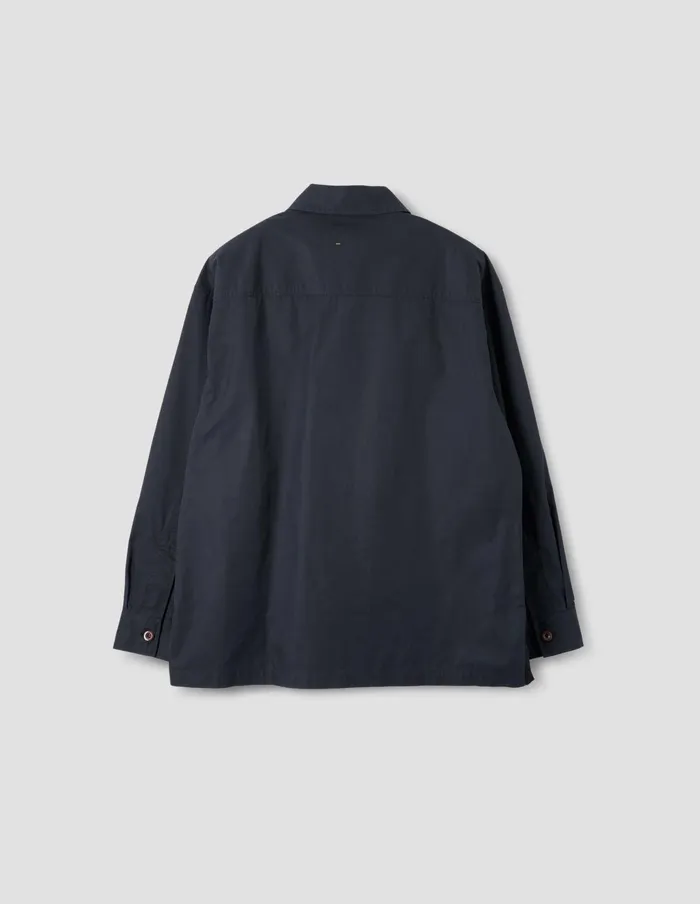 Men Mhl Big Pocket Shirt Black Margaret Howell Shirts
