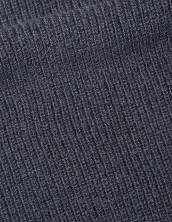 Men Mhl Chunky Ribbed Slipover Uniform Blue Margaret Howell Knitwear