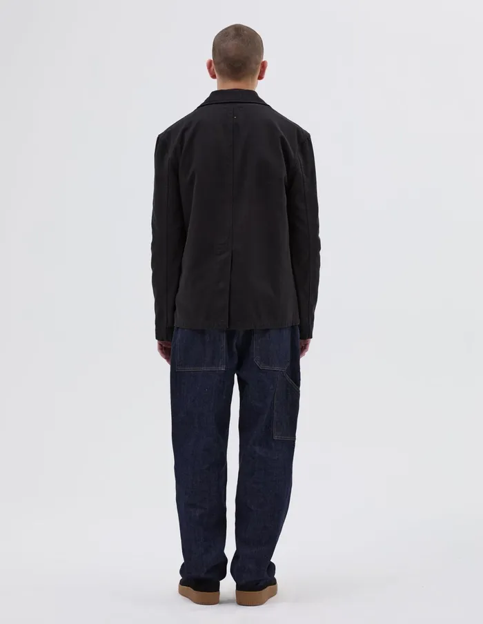 Men Mhl Flap Pocket Blazer Off Black Margaret Howell Jackets and Coats