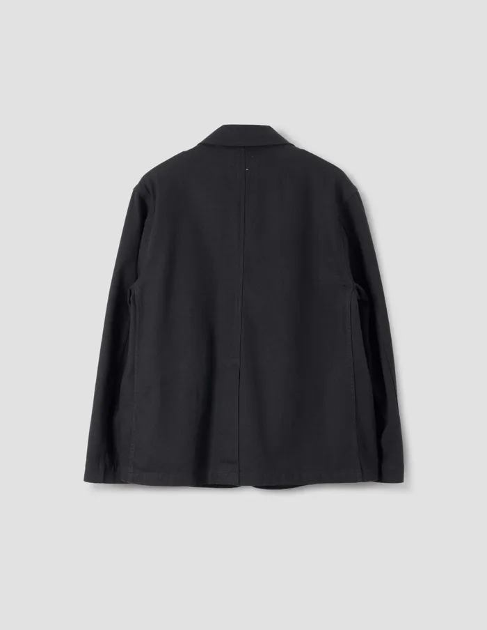 Men Mhl Flap Pocket Blazer Off Black Margaret Howell Jackets and Coats