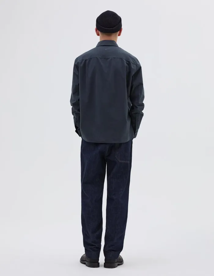 Men Mhl Overall Shirt Asphalt Margaret Howell Shirts