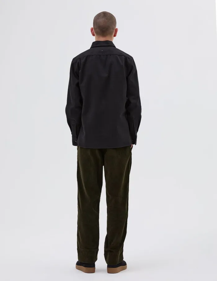 Men Mhl Overhead Shirt Off Black Margaret Howell Shirts