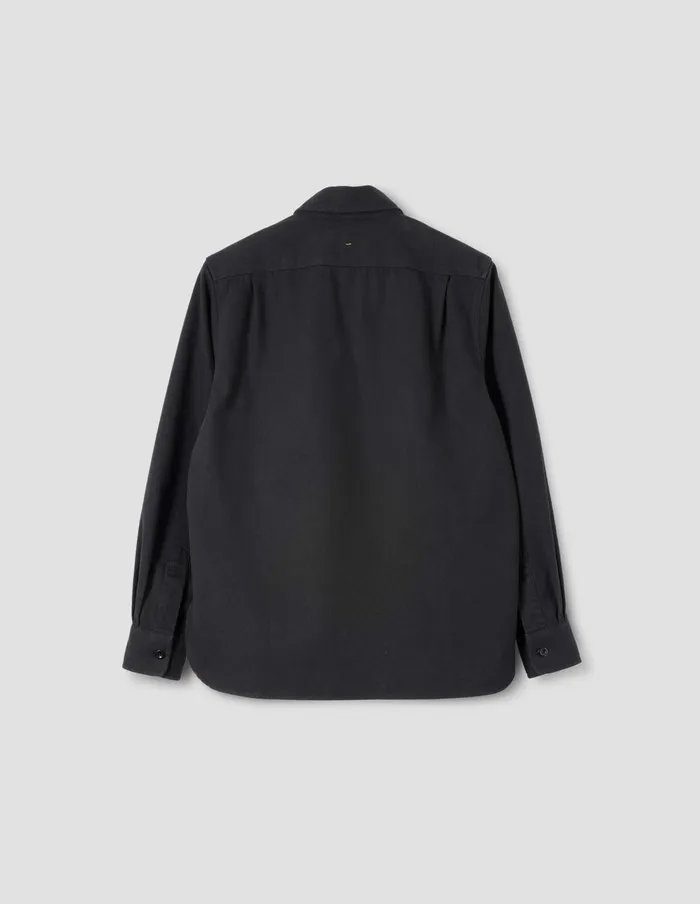 Men Mhl Overhead Shirt Off Black Margaret Howell Shirts