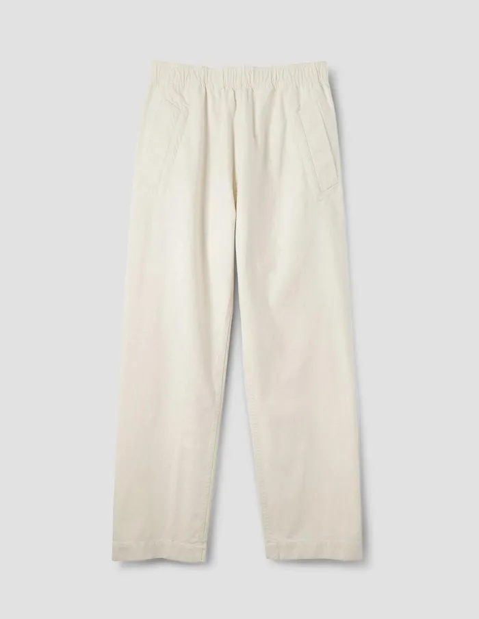 Men Mhl Wide Leg Jogger Off White Margaret Howell Trousers