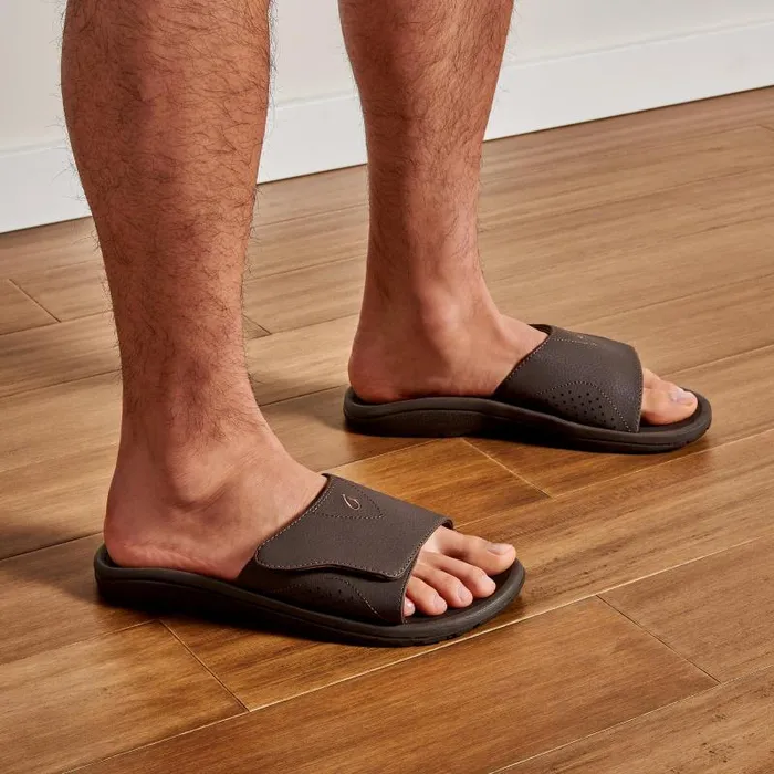 Men Nalu Slide Mens Versatile Slide Sandals Dark Java Olukai WaterFriendly Men Nalu Slide Mens Versatile Slide Sandals Dark Java Olukai WaterFriendly