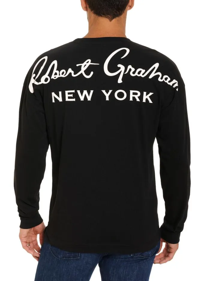 Men NEW YORK LONG SLEEVE TSHIRT Black Robert Graham Polos and TShirts