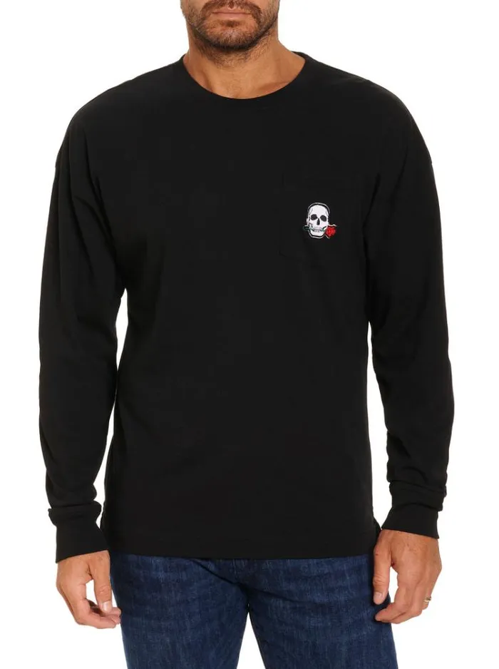Men NEW YORK LONG SLEEVE TSHIRT Black Robert Graham Polos and TShirts