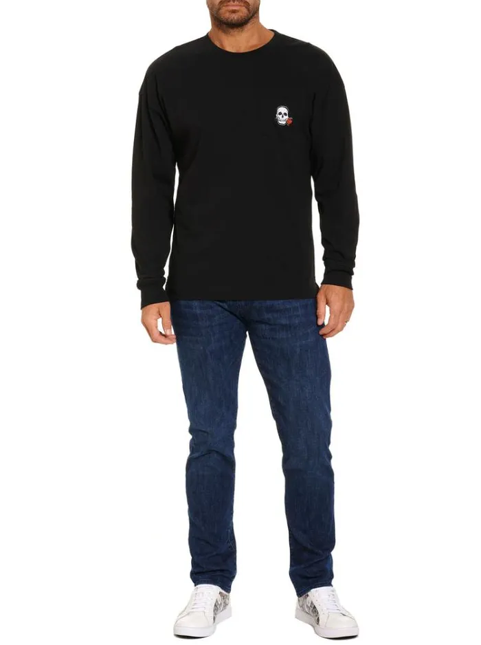 Men NEW YORK LONG SLEEVE TSHIRT Black Robert Graham Polos and TShirts