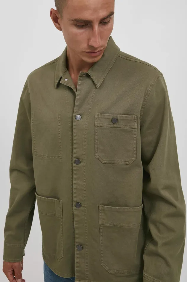 Men Outerwear Blend Outerwear Lead Gray