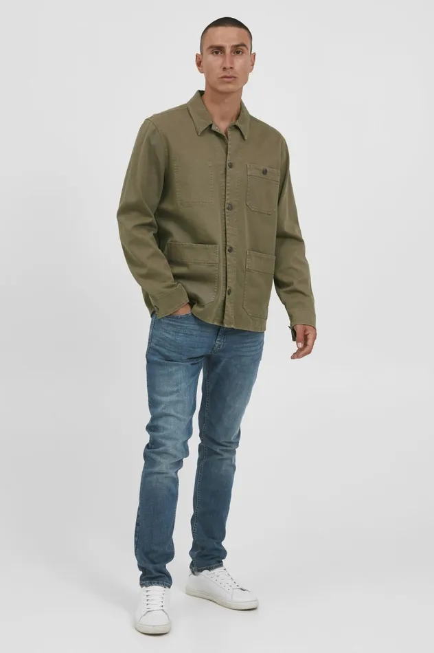 Men Outerwear Blend Outerwear Lead Gray