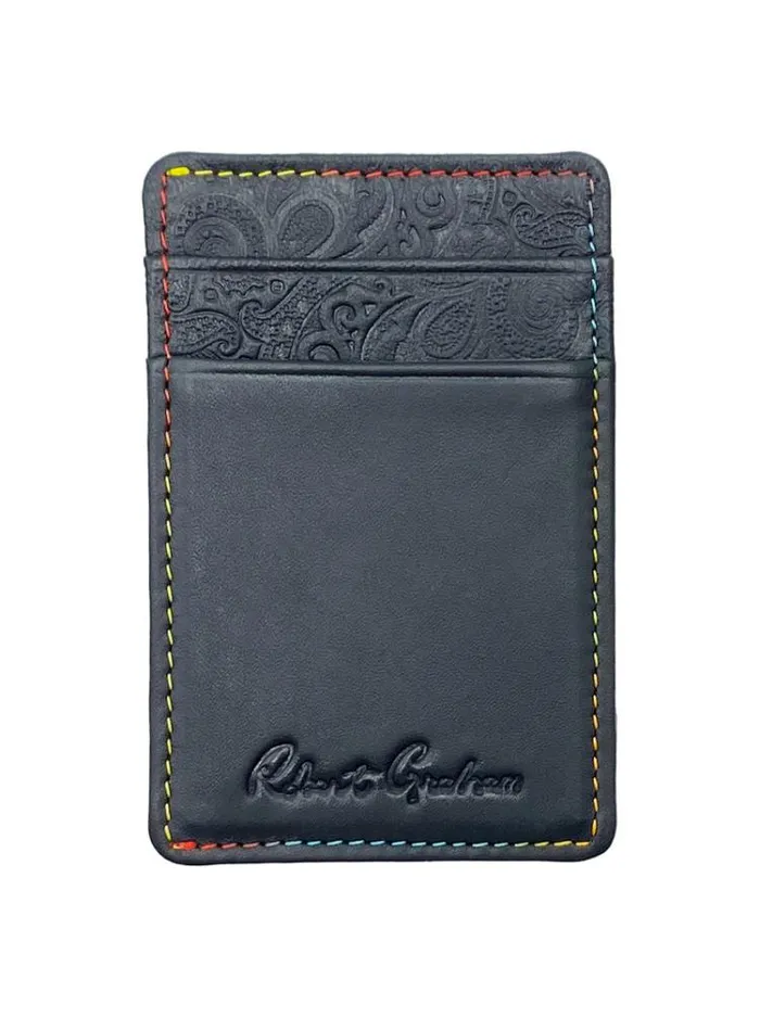 Men PACEY CARD CASE Navy Robert Graham Accessories