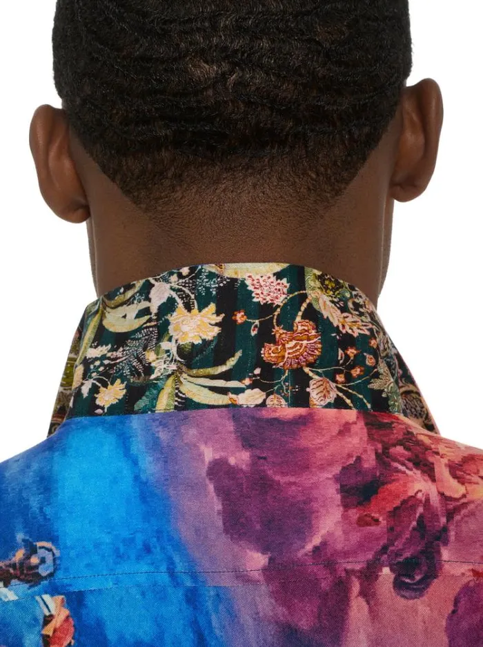 Men PALAZZO SHORT SLEEVE BUTTON DOWN SHIRT Multi Robert Graham Button Down Shirts