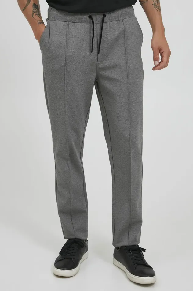 Men Pants Blend Casual Pants Pewter Mix