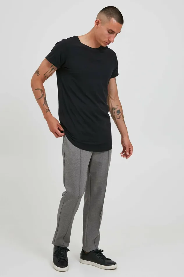 Men Pants Blend Casual Pants Pewter Mix