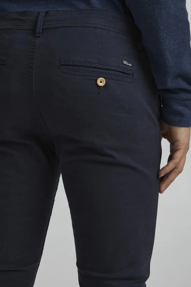 Men Pants Blend Pants Casual Dark Navy Blue