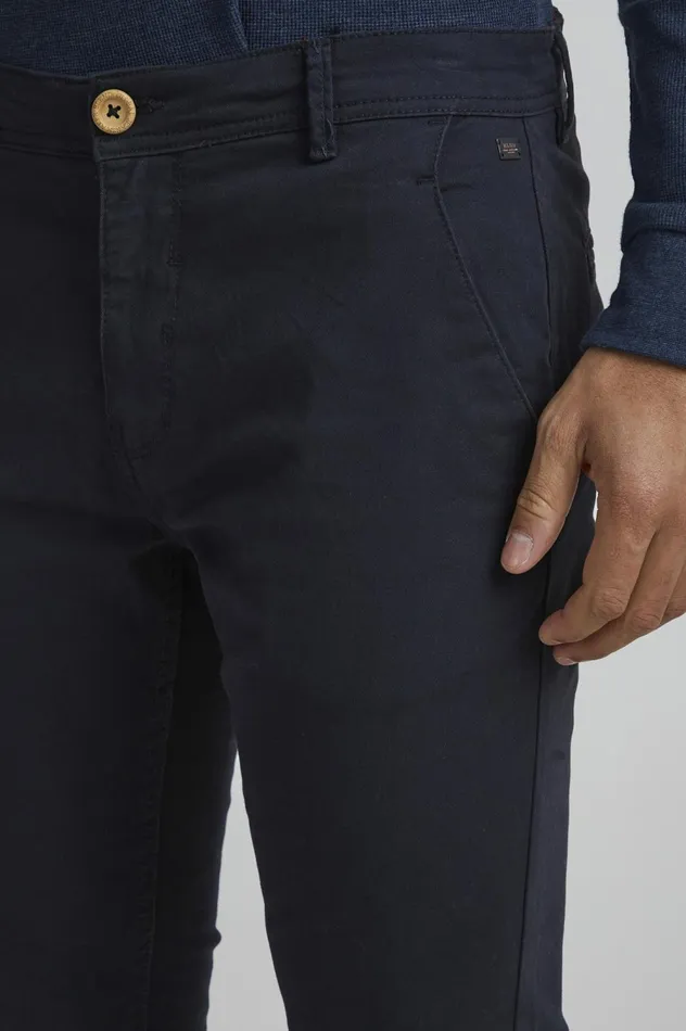 Men Pants Blend Pants Casual Dark Navy Blue