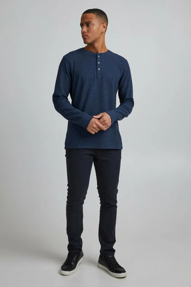 Men Pants Blend Pants Casual Dark Navy Blue