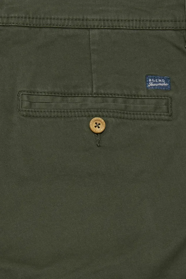 Men Pants Blend Pants Casual Forest Night Green