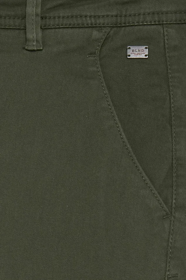 Men Pants Blend Pants Casual Forest Night Green