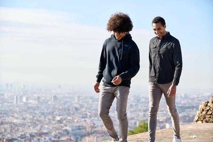 Men Pants Blend Pants Casual Granite