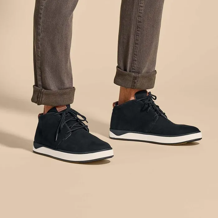 Men Papak 039Ili Mens Nubuck Leather Boots Black Olukai Waterproof Men Papak 039Ili Mens Nubuck Leather Boots Black Olukai Waterproof