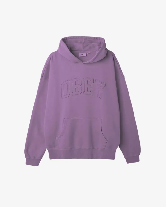 Men PIGMENT COLLEGIATE EXTRAHEAVY PULLOVER Pigment Coronet Blue OBEY Clothing SWEATSHIRTS