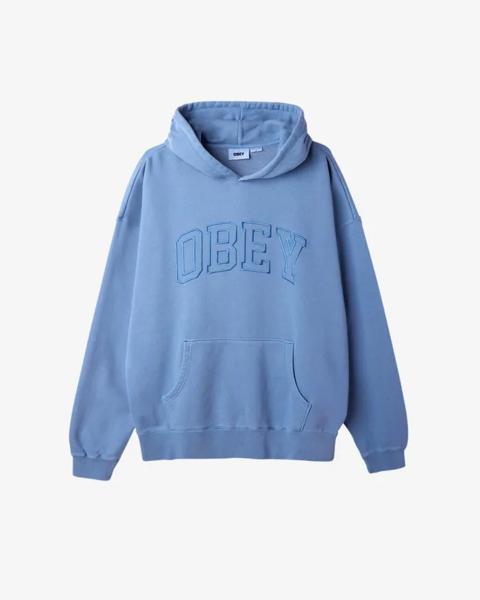 Men PIGMENT COLLEGIATE EXTRAHEAVY PULLOVER Pigment Coronet Blue OBEY Clothing SWEATSHIRTS Men PIGMENT COLLEGIATE EXTRAHEAVY PULLOVER Pigment Coronet Blue OBEY Clothing SWEATSHIRTS