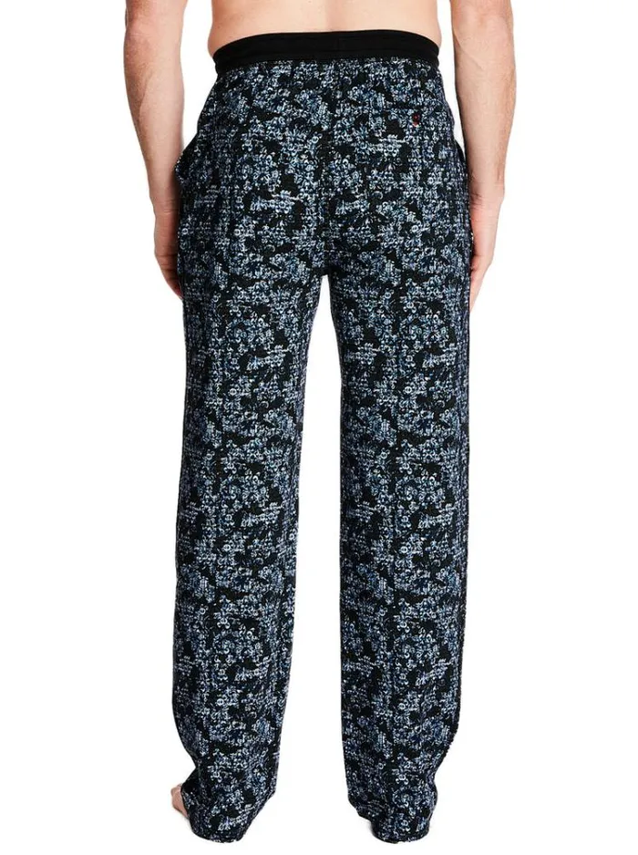 Men PRINTED PJ PANT Black Robert Graham Pajamas and Underwear
