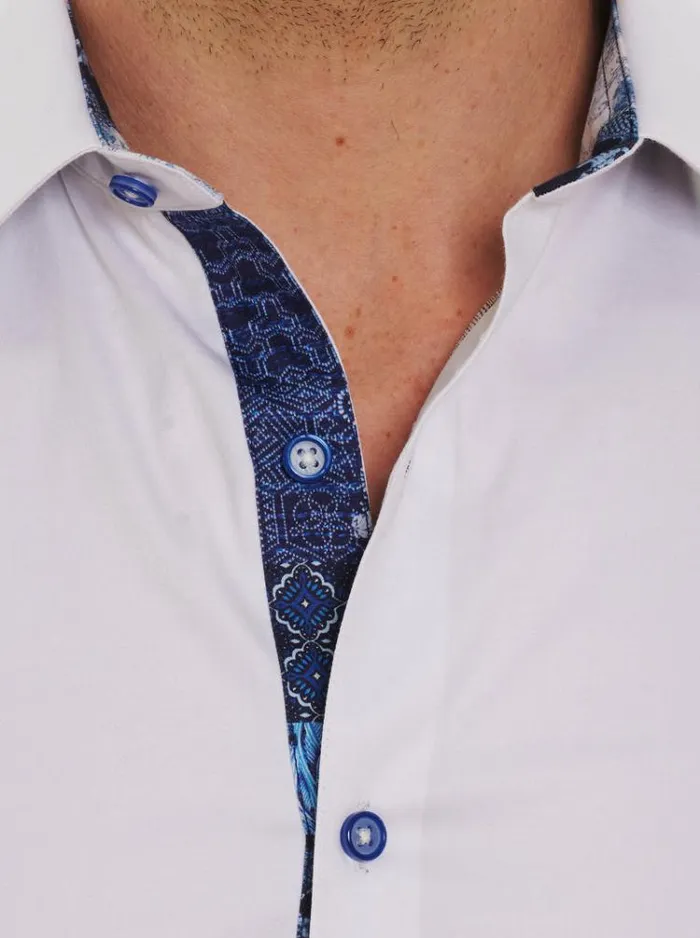 Men RIGHTEOUS 2 LONG SLEEVE BUTTON DOWN SHIRT Black Robert Graham Button Down Shirts