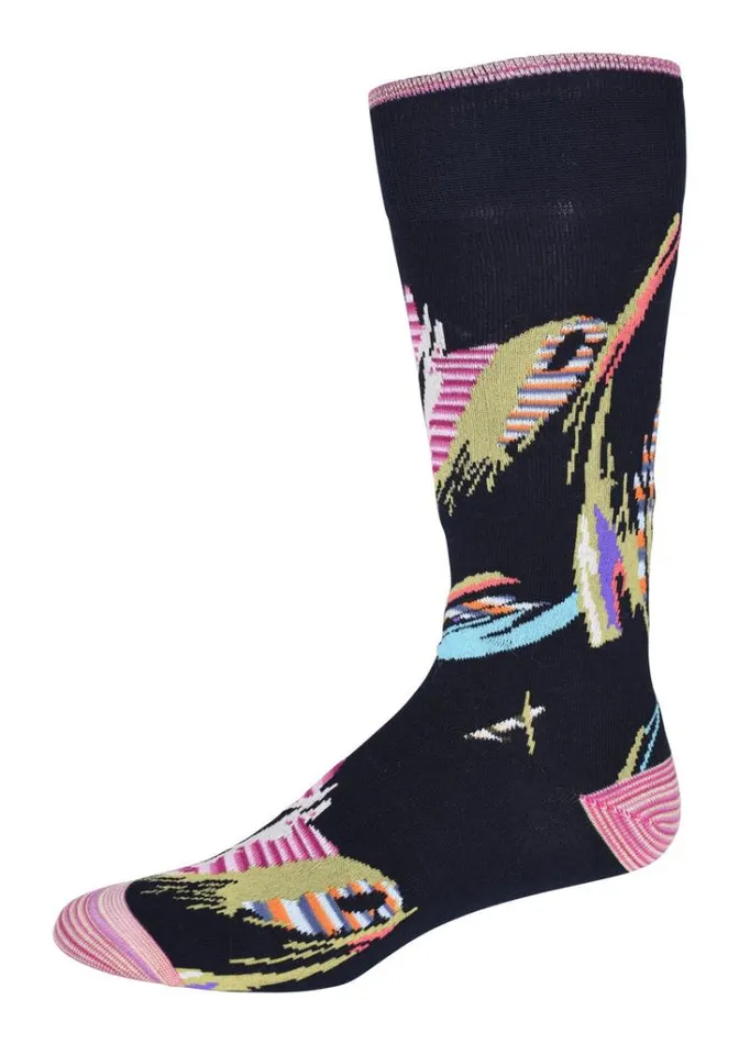 Men SAVOY MENS KNIT SOCKS Navy Robert Graham Socks