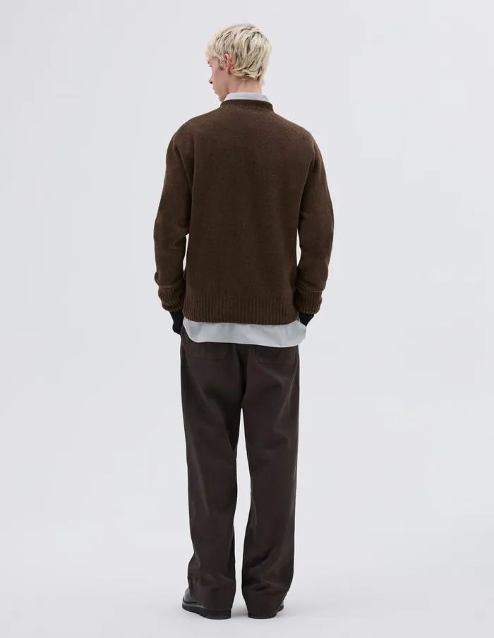 Men Seamless Crew Neck Bracken Margaret Howell Knitwear