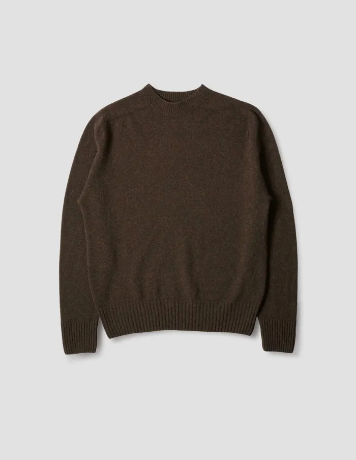 Men Seamless Crew Neck Bracken Margaret Howell Knitwear