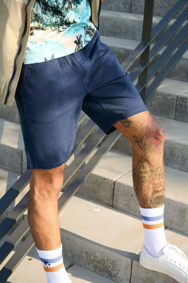Men Shorts Blend Shorts Dress Blues