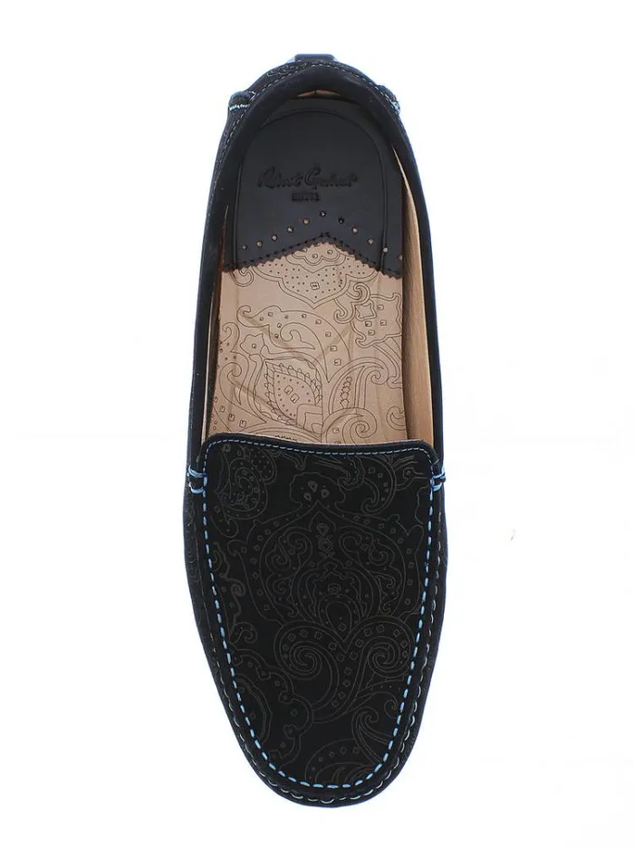 Men SOPRANO LOAFER Black Robert Graham Shoes