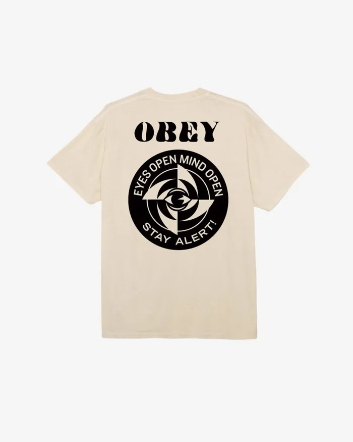 Men STAY ALERT PIGMENT TSHIRT Pigment Surf Spray OBEY Clothing TSHIRTS