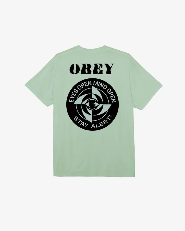 Men STAY ALERT PIGMENT TSHIRT Pigment Surf Spray OBEY Clothing TSHIRTS