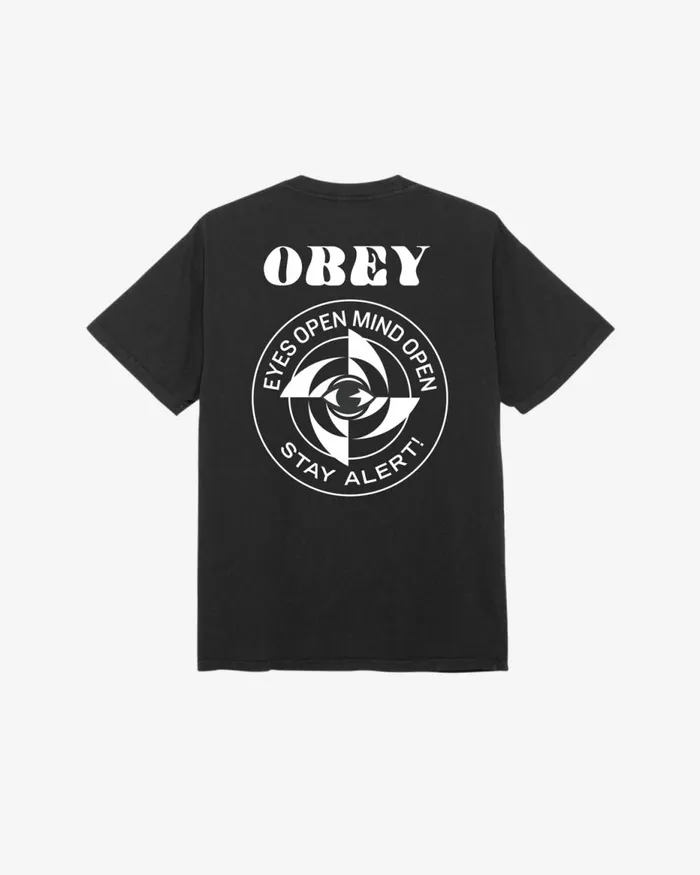 Men STAY ALERT PIGMENT TSHIRT Pigment Surf Spray OBEY Clothing TSHIRTS